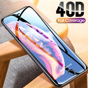 Glass screen protector iphone 8 7 Plus 6 6s   X XS MAX XR 5 5S SE