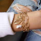 Crystal Marble Charm Bracelets for Women Boho Tassel Bracelet Jewelry Wholesale