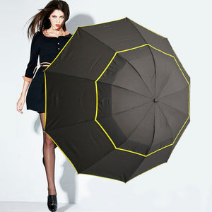 Umbrella Men Rain Woman Windproof Large Paraguas Male Women Sun 130cm