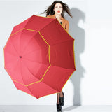 Umbrella Men Rain Woman Windproof Large Paraguas Male Women Sun 130cm