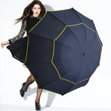 Umbrella Men Rain Woman Windproof Large Paraguas Male Women Sun 130cm