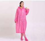 Transparent Raincoat Portable Outdoor Travel Rainwear Waterproof Camping Hooded Ponchos Plastic Rain Cover