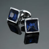 Crystal gold silver Cufflinks Shirt Cuff Links