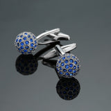 Crystal gold silver Cufflinks Shirt Cuff Links