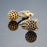 Crystal gold silver Cufflinks Shirt Cuff Links