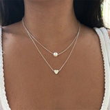 Necklace For Women Fashion Gold Color Medallion Necklace Multiple Layers Pendant Long Necklaces Boho Jewelry