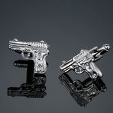 shirt Cufflinks button gold silver anchor rudder pistol bullet aircraft modeling Cufflinks