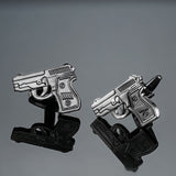 shirt Cufflinks button gold silver anchor rudder pistol bullet aircraft modeling Cufflinks