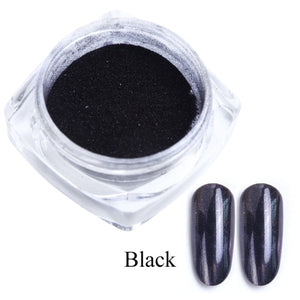 Powder Metallic Color Nail Art UV Gel Polishing Chrome Flakes