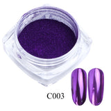 Powder Metallic Color Nail Art UV Gel Polishing Chrome Flakes