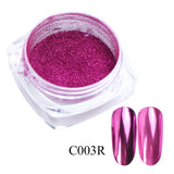 Powder Metallic Color Nail Art UV Gel Polishing Chrome Flakes