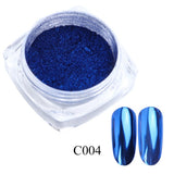 Powder Metallic Color Nail Art UV Gel Polishing Chrome Flakes