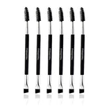 Beauty Makeup Wood Handle Eyebrow Brush Eyebrow Comb Double Ended Brushes