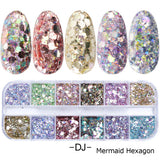 3D Ultrathin Sequins Nail Glitter Flakes