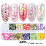 3D Ultrathin Sequins Nail Glitter Flakes