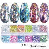 3D Ultrathin Sequins Nail Glitter Flakes