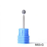 Rubber Silicone Ceramic Milling Burr Nail Art Cutter Polishing Buffer Files Electric Machine Drill Bit TR065