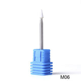 Rubber Silicone Ceramic Milling Burr Nail Art Cutter Polishing Buffer Files Electric Machine Drill Bit TR065