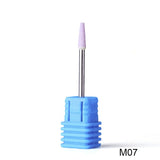 Rubber Silicone Ceramic Milling Burr Nail Art Cutter Polishing Buffer Files Electric Machine Drill Bit TR065