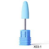 Rubber Silicone Ceramic Milling Burr Nail Art Cutter Polishing Buffer Files Electric Machine Drill Bit TR065