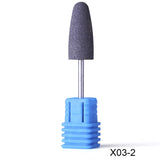 Rubber Silicone Ceramic Milling Burr Nail Art Cutter Polishing Buffer Files Electric Machine Drill Bit TR065