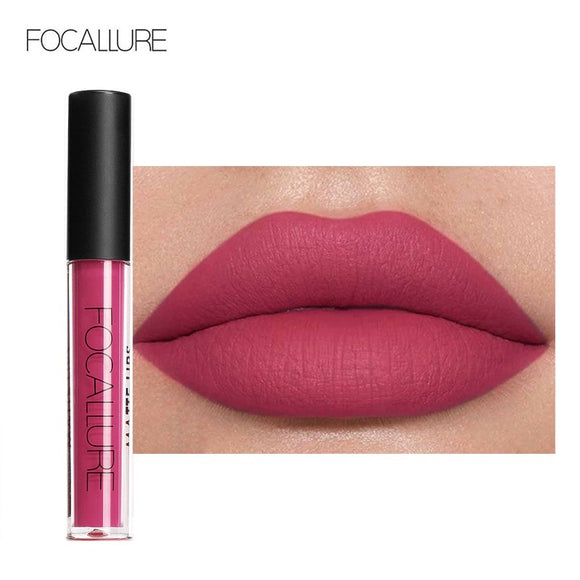 FOCALLURE Liquid Lip Gloss Matte Long Lasting Waterproof Cosmetic Matte Lipgloss Sexy